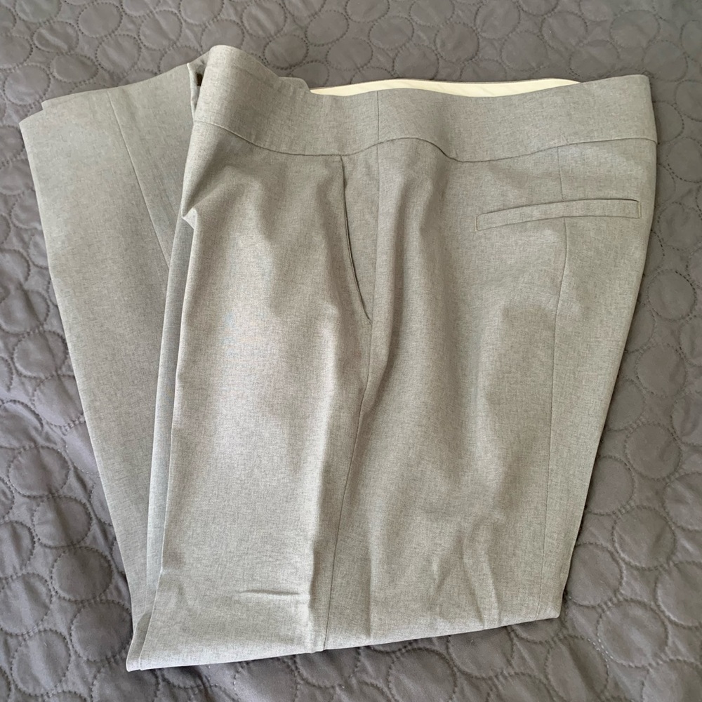 Loft Light gray all season wool ankle pants, Marisa fit size 10